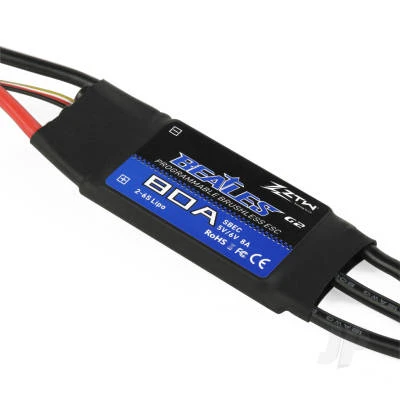 Beatles Brushless 80A G2 SBEC ESC (2-6 Cells) 3 Beatles Brushless 80A G2 SBEC ESC (2-6 Cells)
