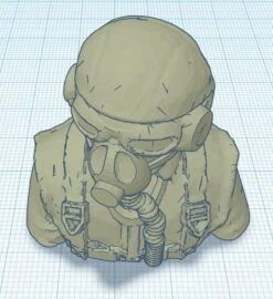 1/6 GERMAN WW2 PILOT FIGURE 87mm