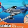 Airfix Quickbuild D.Day P.51D Mustang Plastic Model Kit -Aircraft Model Shop s l500 16