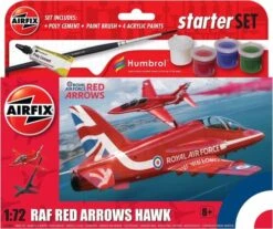 Airfix RAF Red Arrows Hawk Starter Set. 1.72 Scale