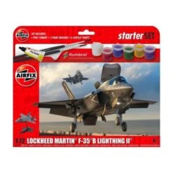 Airfix Lockheed Martin F.35B Lightning II, Starter Set Inc Glue, Paints, Brushes