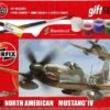 Airfix North American Mustang Mk.IV. Hanging Gift Set. Inc Glue, Paint And Brush -Aircraft Model Shop s l500 30